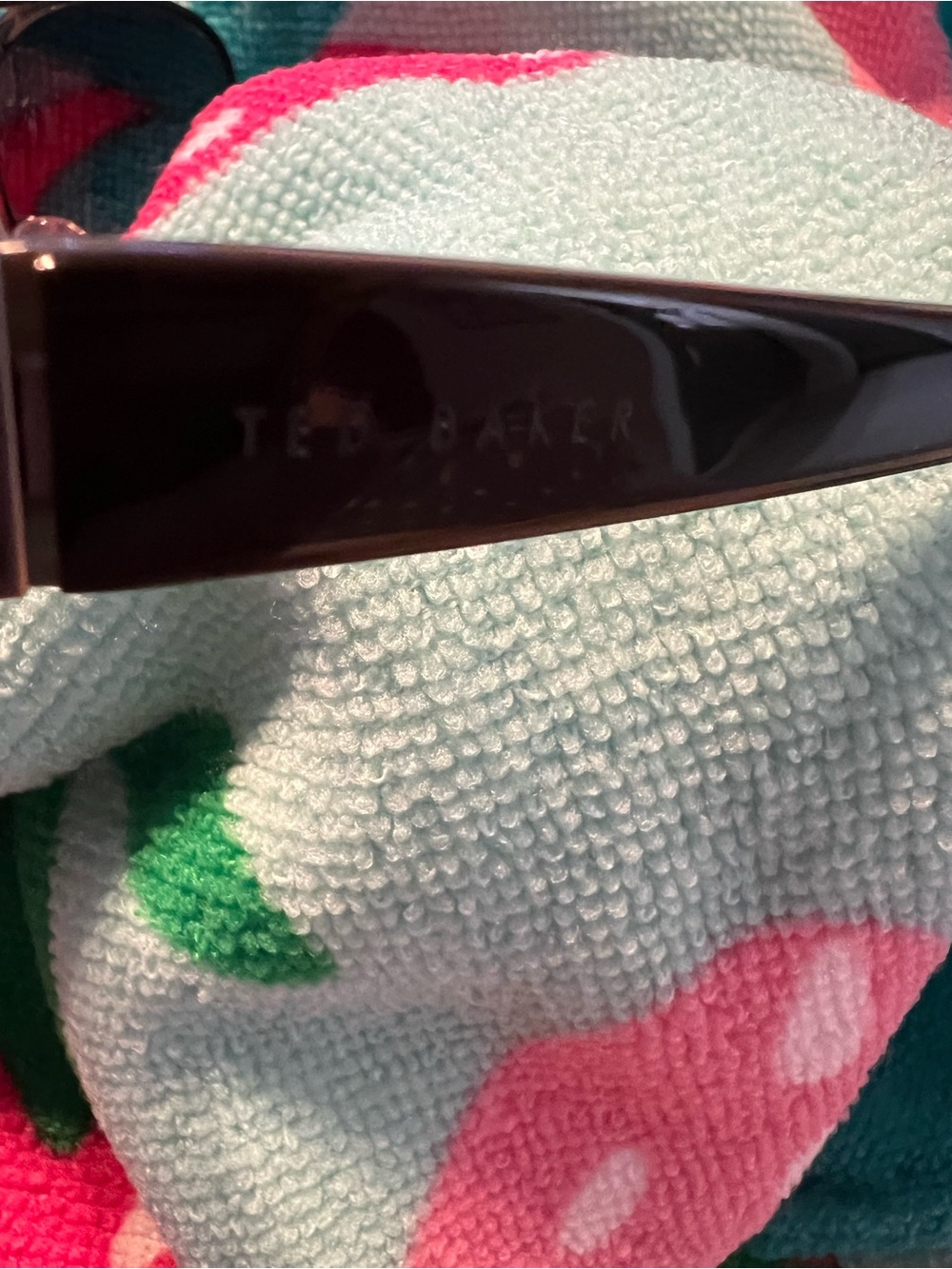 Ted Baker Teal and Black Sunglass Temple Arm with Logo - Picture 11 of 12